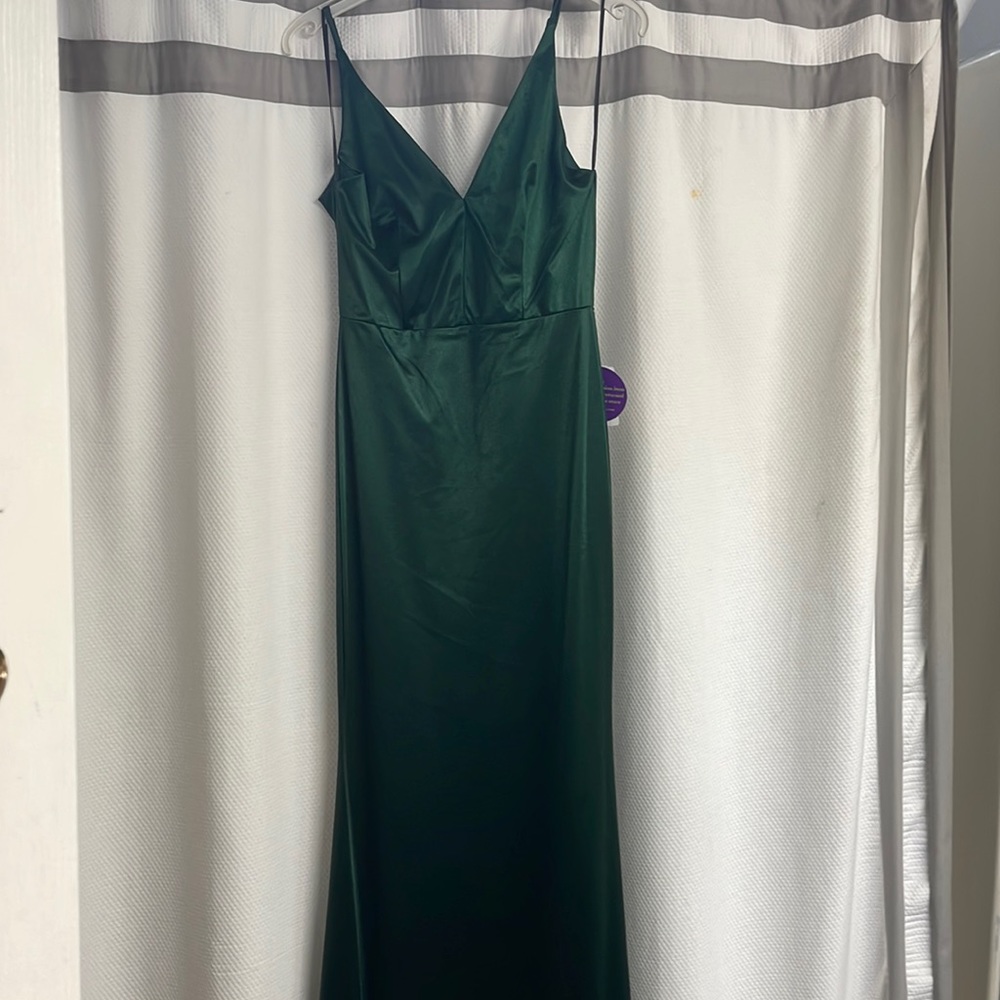 Windsor hunter green formal floor length dress. Wedding guest. Size small